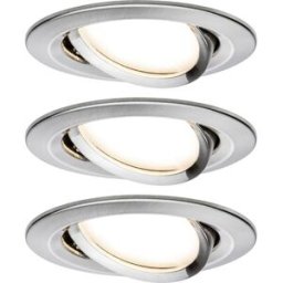 Paulmann 93447 Nova Spot encastrable jeu de 3 LED LED 18 W fer (brossé)