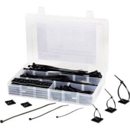 Assortiment de serre-câbles N/A noir TRU COMPONENTS EPR-350UV 1566622 EPR-350UV 1 set