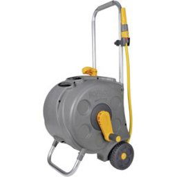 Hozelock 2416R0000 Compact Cart Dévidoir de tuyau sur roues nu 30 m 1/2 pouce 1 pc(s) gris, jaune