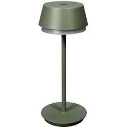 Konstsmide 7830-630 Lyon Lampe de poche LED sans fil 2.5 W blanc chaud, RVB vert-gris