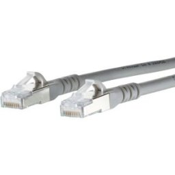 Metz Connect 130845B533-E RJ45 Câble réseau, câble patch CAT 6a S/FTP 25.00 m gris avec cliquet dencastrement 1 pc(s)