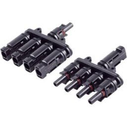Adaptateur en T photovoltaïque 2800016 4/1 noir BKL Electronic Contenu: 2 pc(s)