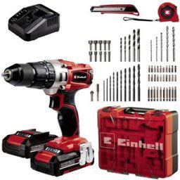 Einhell Power X-Change TE-CD 18/2 Li-i +64 (2x2,0 Ah) 2 vitesses-Perceuse-visseuse à percussion sans fil + 2 batteries