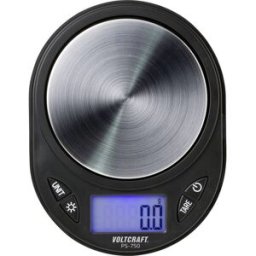Balance de précision VOLTCRAFT PS-750 Plage de pesée (max.) 750 g Lisibilité 0.1 g à pile(s) noir