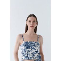 Caroll Top cbelly bleu marine femme - 44