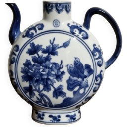 ART Pot de thé chinois flacon... bleu 10x17x23