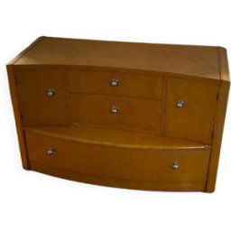 Commode Art Déco bois 115x68x47