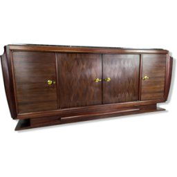 Enfilade art déco ébène de Macassar bois 230x56x101