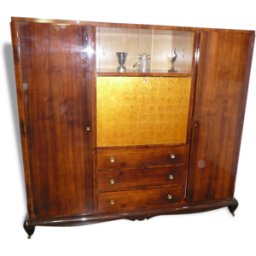Secrétaire art-deco marron 180x60x170