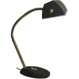 Lampe vintage de bureau design couleur or et noir noir 34x22x50