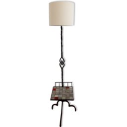 Lampadaire de Mado Jolain et René Legrand noir 53x41x145