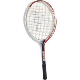 Raquette tennis ancienne Donnay glm 680 bois + cuir + protection marco vintage multicolore 69x24x4