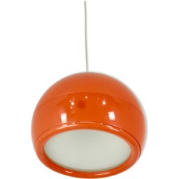 Italian Pallade Lamp by Studio Tetrarch for Artemide, 1970s orange 35x35x100