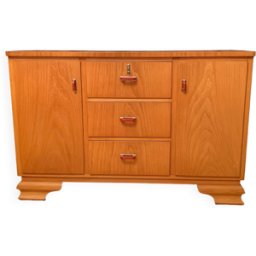 Buffet art déco Autriche années 1950 bois 115x52x75