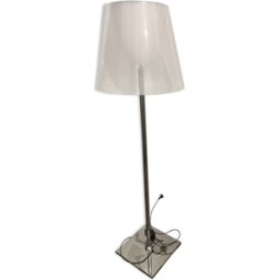 Lampadaire k tribe f3 métal plastique transparent argent 40x55x183