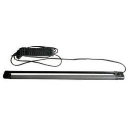 Lampe à poser en métal perforé laqué noir éclairage par néon - vintage des années 80 / 90 noir 65x2x5