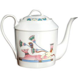 ART Cafetière Limoges inspirée de Egypte antique dans le style des années 80 blanc 0x0x18