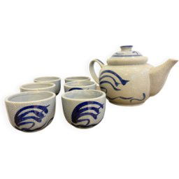 ART Set de the en gres multicolore 19x0x13