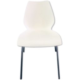 Chaise maui par Vico Magistretti édition Kartell blanc 55x0x77