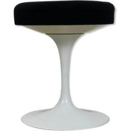 Tabouret Tulip d'Eero Saarinen pour Knoll International, années 1960 noir 0x0x0