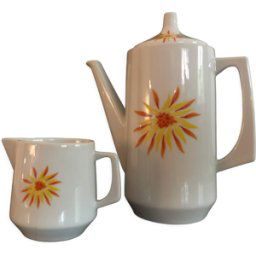 ART Cafetière et pot à lait blanc 0x0x0