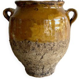 Pot à graisse jaune 27x17x27