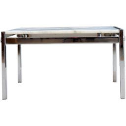 Table basse modèle "Miazaki" de Joseph André Motte blanc 68x63x36