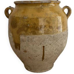Pot à graisse 28 cm jaune 23x19x28