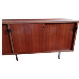 Enfilade Florence Knoll, Édition Knoll International Circa 1950 bois 183x46x66
