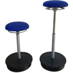 Tabourets Comforto par le studio Haworth bleu 38x38x87
