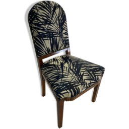 Chaise art déco noir 50x0x90