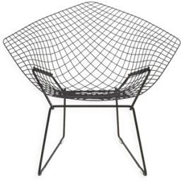 Diamond Chair » design Harry Bertoia pour Knoll International noir 72x84x75