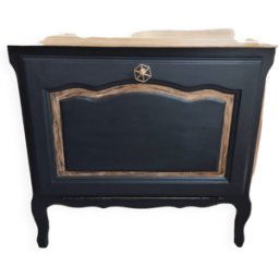Meuble art deco noir 77x38x67