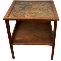 Petit bar / vitrine Art Deco bois 62x52x72