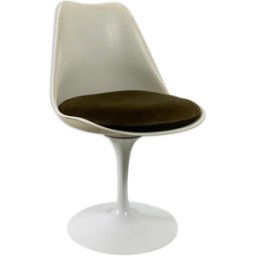 Chaise Tulip Eero Saarinen pour Knoll International blanc 49x53x81