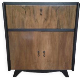 Meuble bar art déco bois 66x40x76