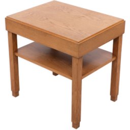 Table d appoint en chêne art déco hollandais des années 1930 marron 72x56x72