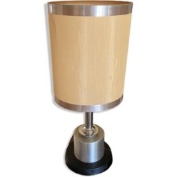 Lampe design en chrome 1970 argent 20x20x50