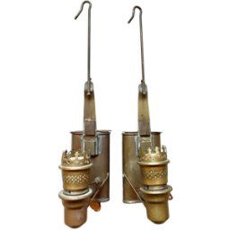 Appliques anciennes lampes à huile dore 12x8x37