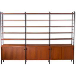 Bibliothèque en teck "model 03" par Florence Knoll pour Knoll International marron 268x40x196