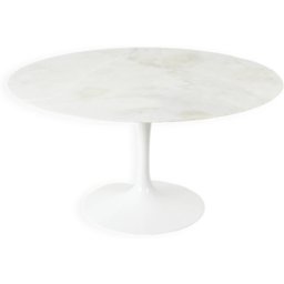 Table de salle à manger par Eero Saarinen pour Knoll International, 1960s blanc 137x137x72