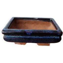 Pot à bonzai bleu 10x6x14