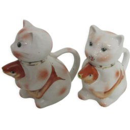 ART Lot de 2 théières zoomorphes blanc 0x0x13
