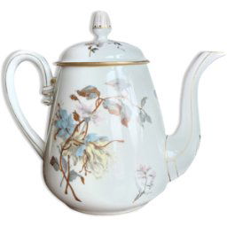 ART Verseuse en porcelaine de Paris, Vermont Frères du XIXème bleu 0x0x0
