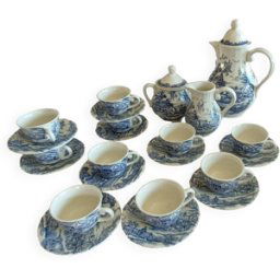 ART Service à café English Style bleu 13x16x26