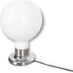 Table Light with Glass Shade from COSACK Lights Germany, 1970s blanc 30x30x44