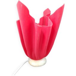 Lampe style Georgia Jacob veilleuse drappée Design ROUGE rouge 0x0x26