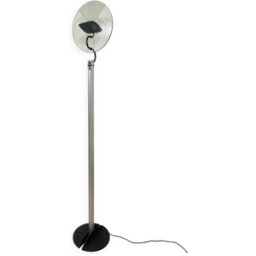 Lampadaire Olimpia, Carlo Forcolini, artemide 1980 gris 37x37x200