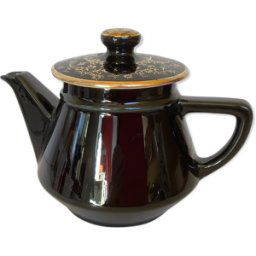 ART Cafetière ancienne salam villeroy et boch noir 15x0x15