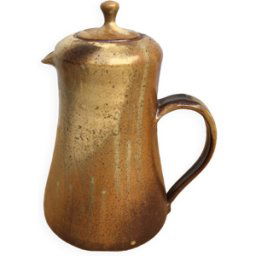 ART Cafetière D.Auger en grès de Pusaye marron 17x14x23